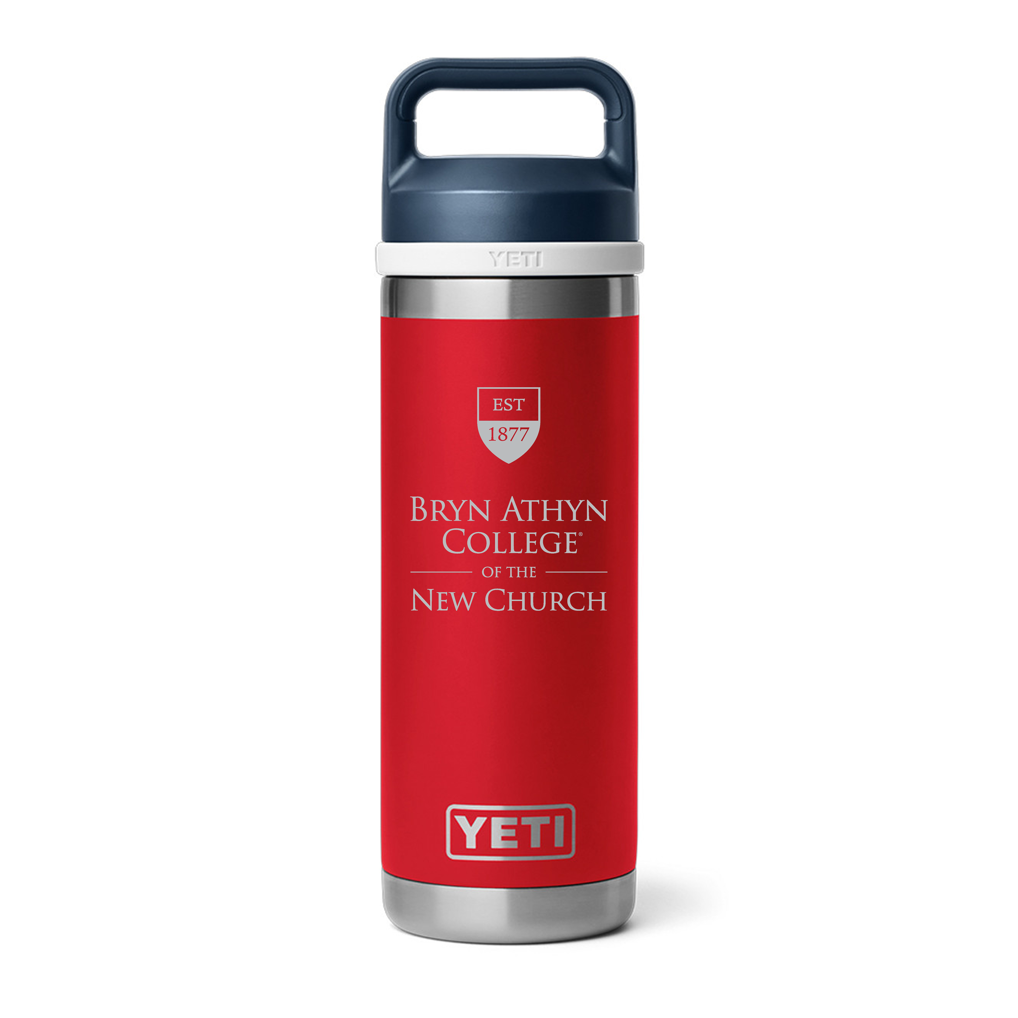 Yeti Rambler 18oz Bottle, RED – Bryn Athyn College of the New Church ...